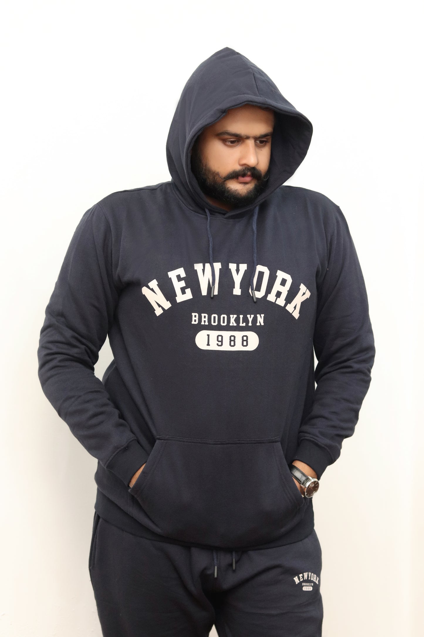 Men's Fleece  Tracksuit's Black