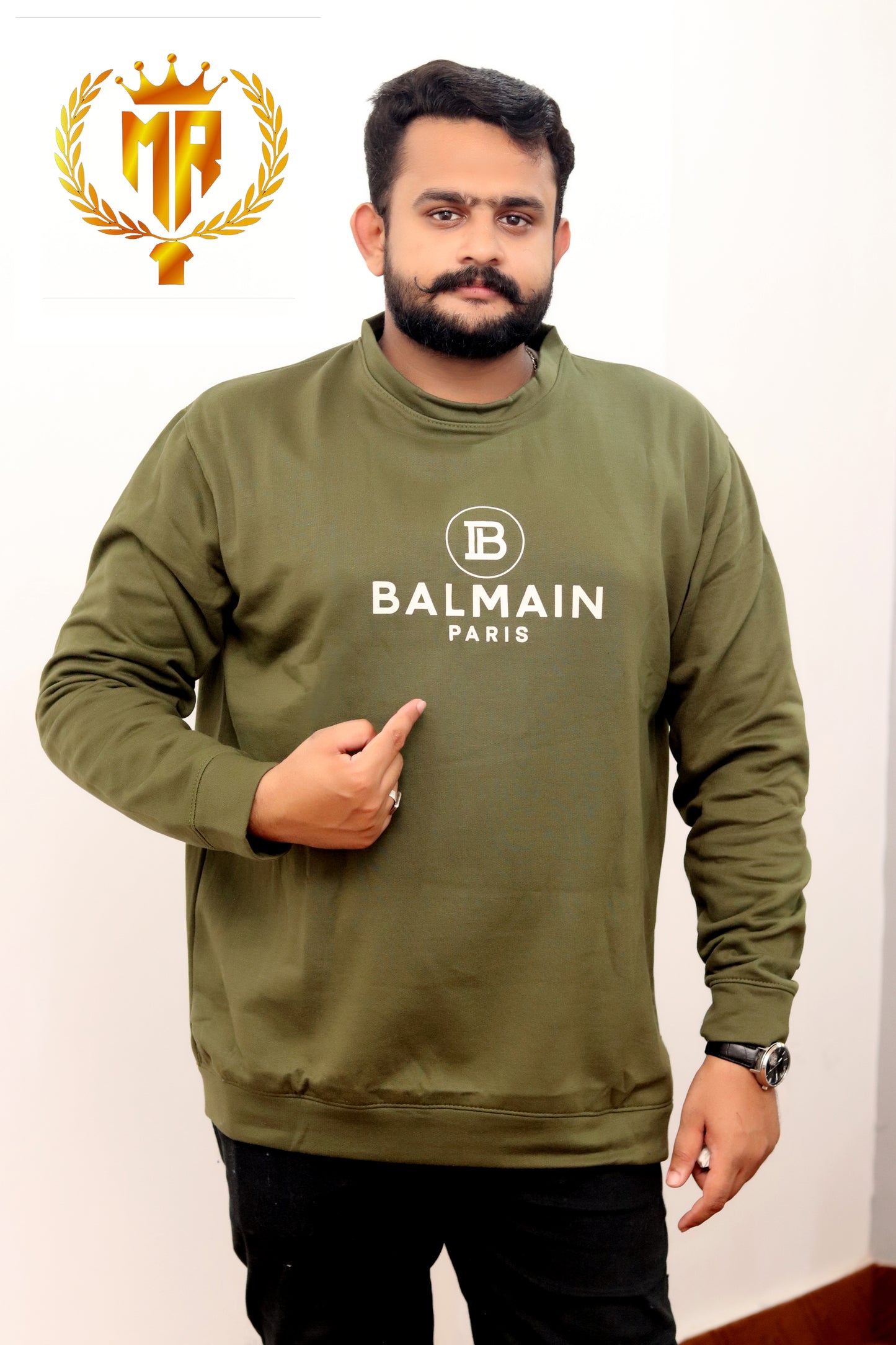 Men’s Fleece Round Neck Sweatshirt – Premium Comfort (M–2XL)