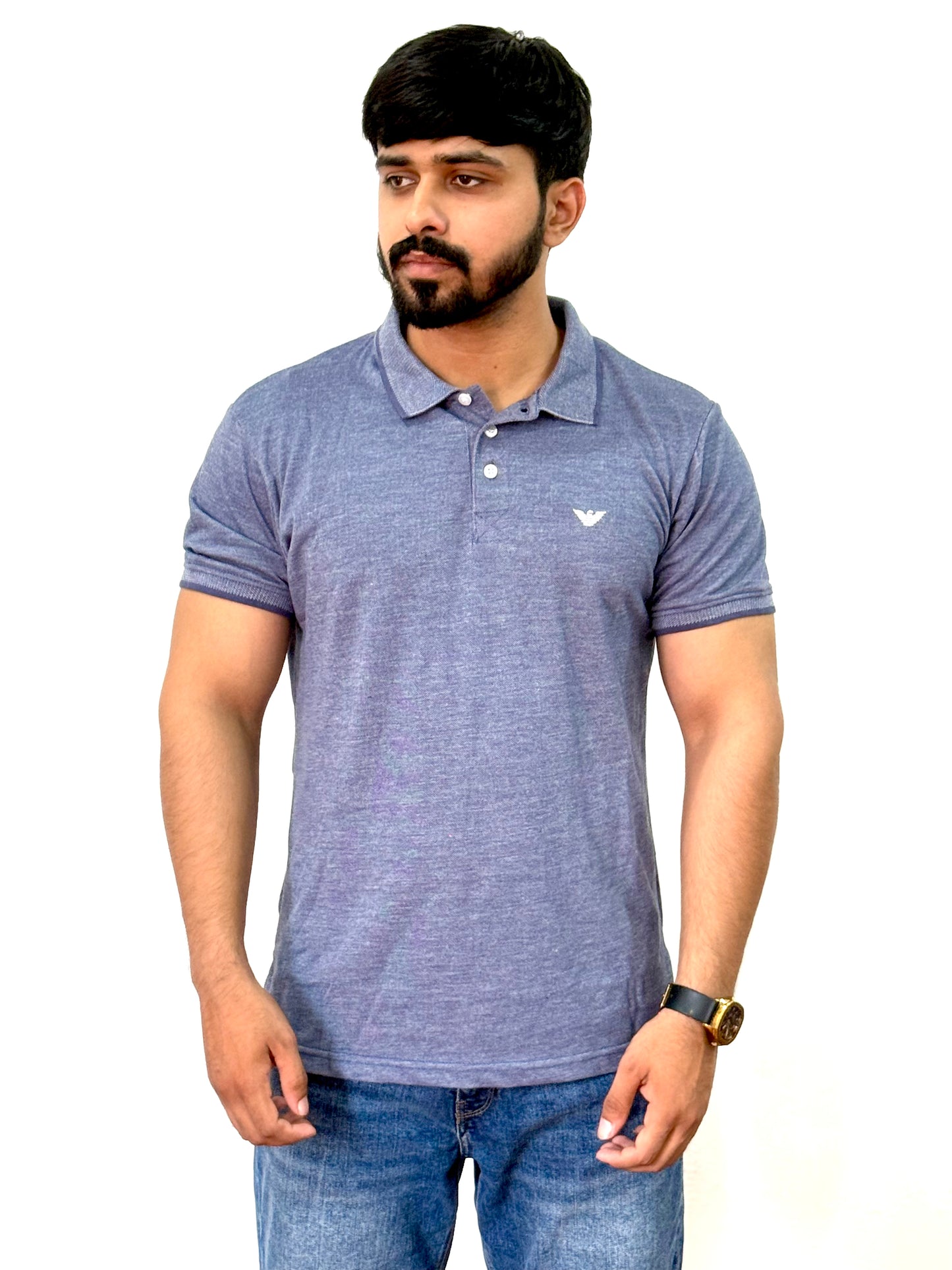 Classic Grey Polo Shirt – Premium Comfort & Style