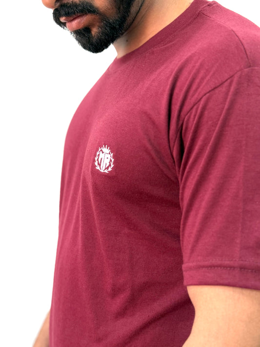 🔥 Premium Maroon Round Neck T-Shirt - 100% Cotton | Ultra Soft | Regular Fit 🔥