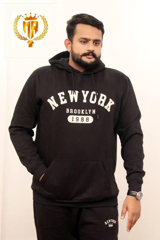 Men's Fleece  Tracksuit's Black