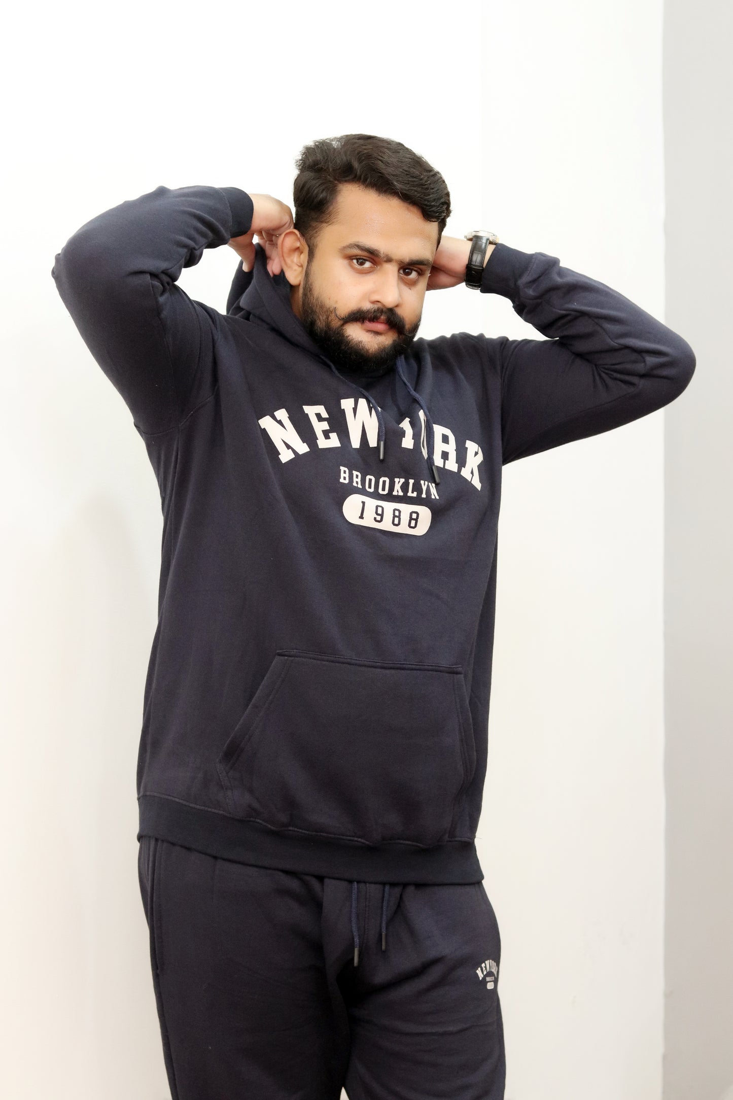 Men's Fleece  Tracksuit's Black