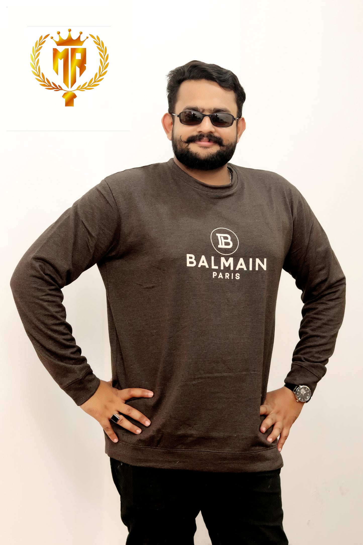 Men’s Fleece Round Neck Sweatshirt – Premium Comfort (M–2XL)