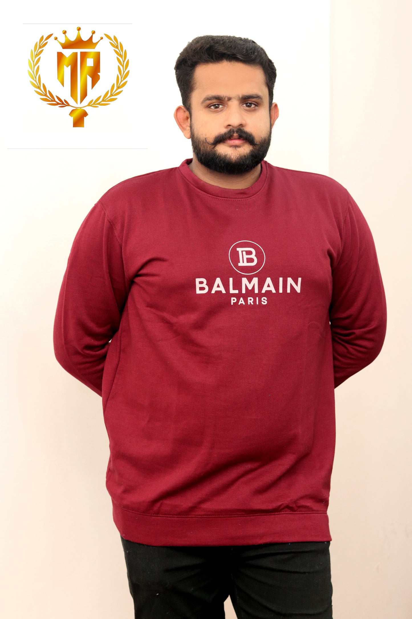 Men’s Fleece Round Neck Sweatshirt – Premium Comfort (M–2XL)