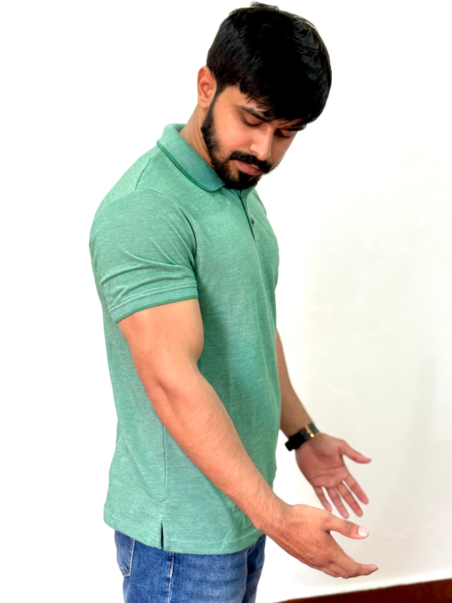 Fresh Light Green Polo Shirt - Premium Cotton | Modern Fit | Summer Essential