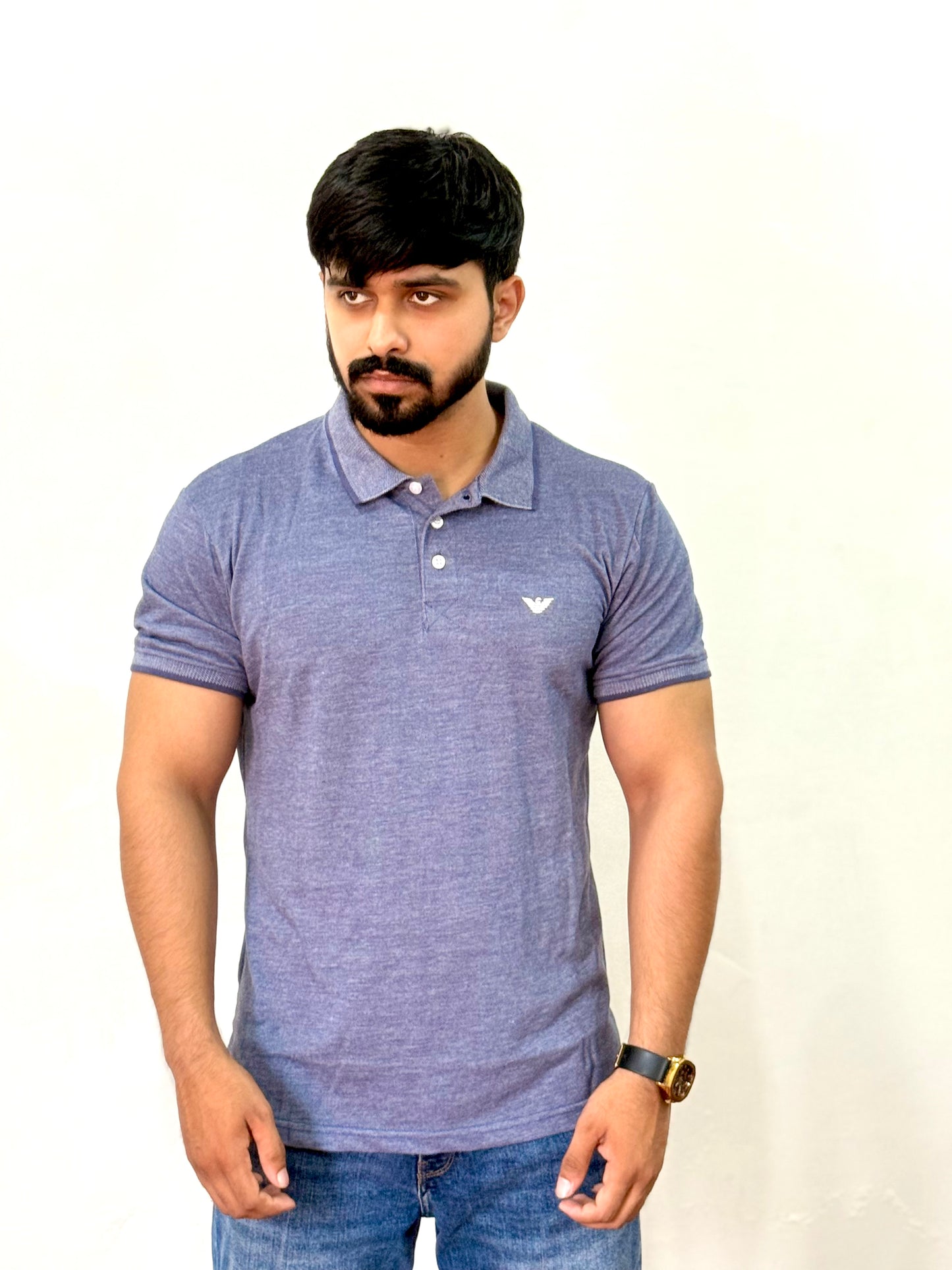 Classic Grey Polo Shirt – Premium Comfort & Style