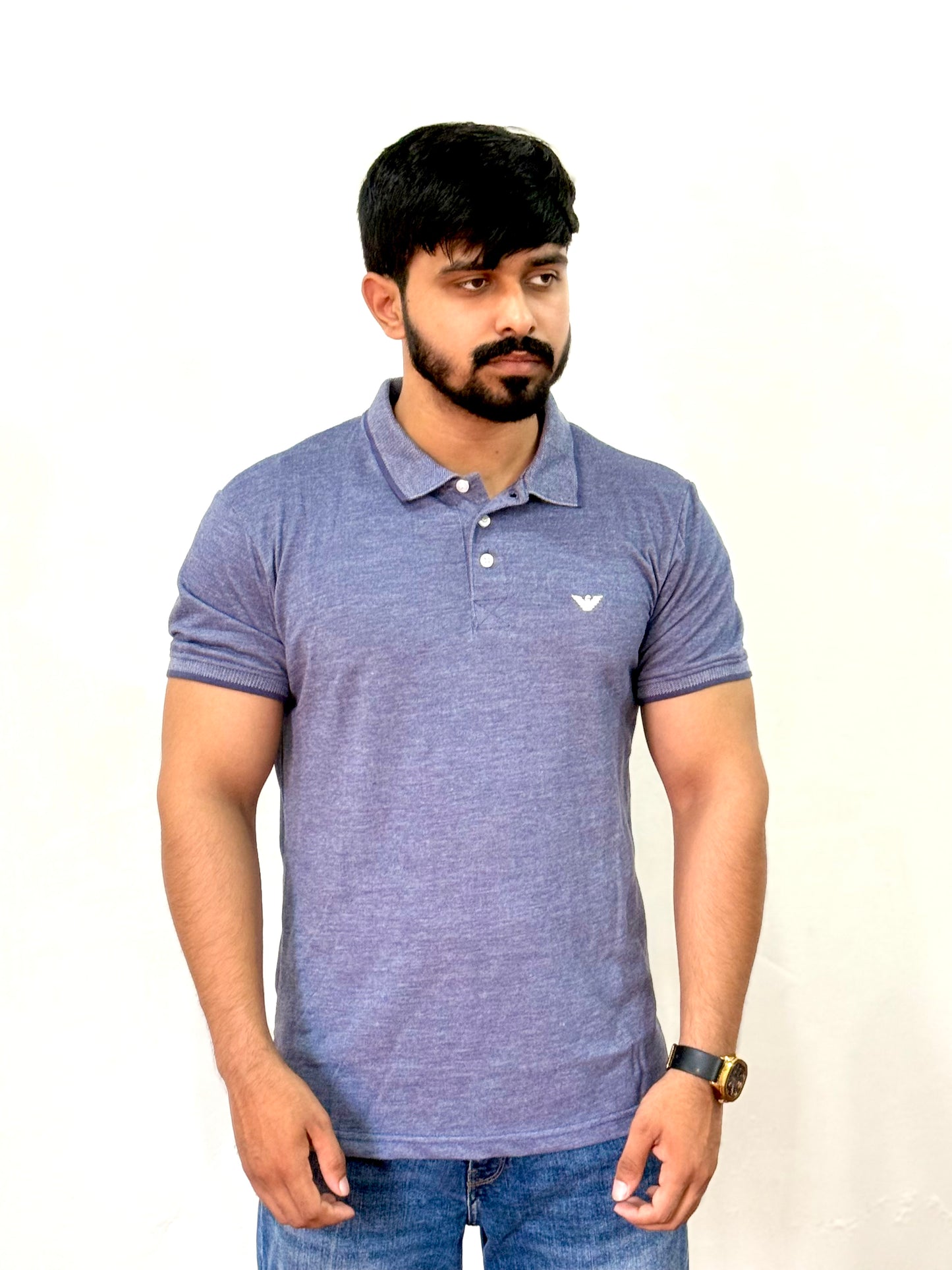 Classic Grey Polo Shirt – Premium Comfort & Style