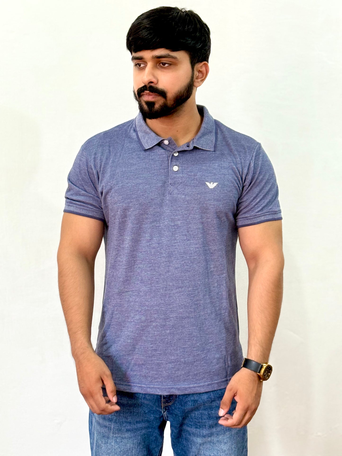 Classic Grey Polo Shirt – Premium Comfort & Style