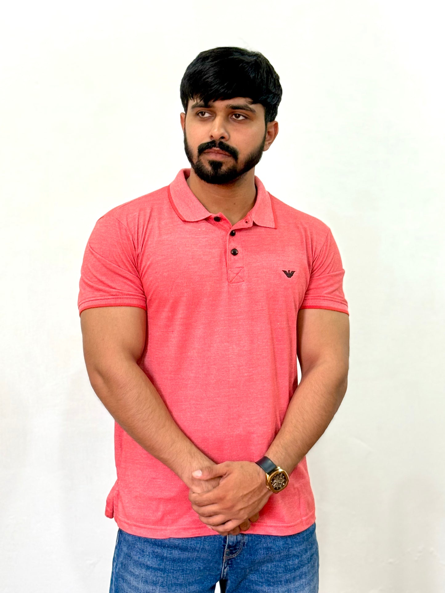 💖 Stylish Pink Polo Shirt - Premium Cotton | Perfect Fit | Trendy Look 💖