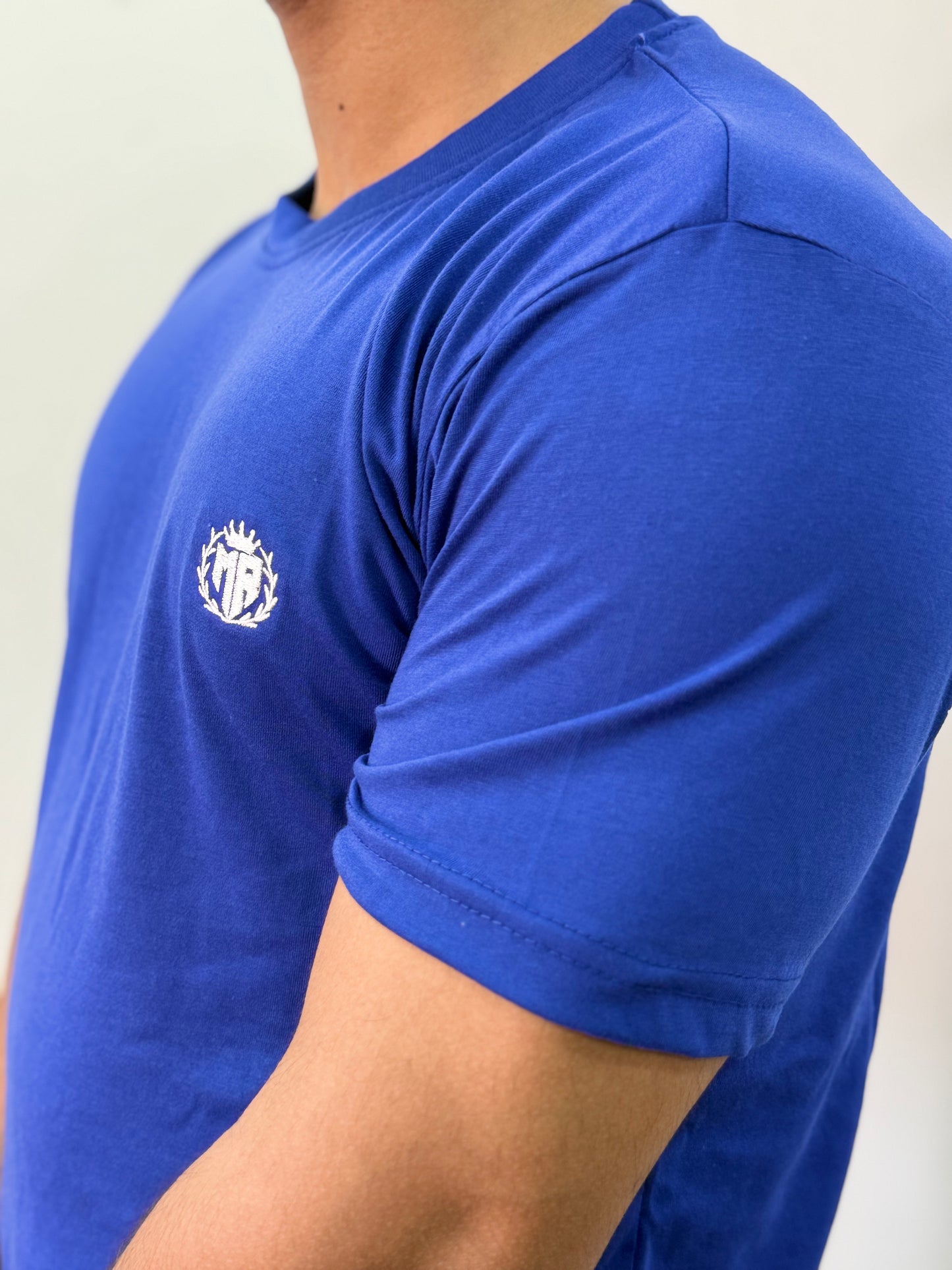 Premium Blue Round Neck T-Shirt - 100% Cotton | Soft & Breathable | Regular Fit