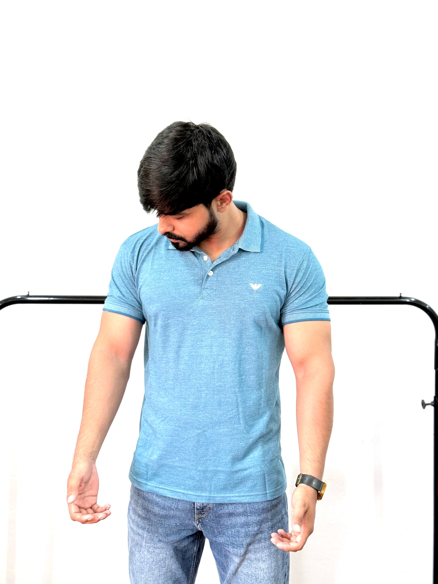 Sky Polo Shirt – Premium PK Fabric | Double Stitched | Comfort Fit